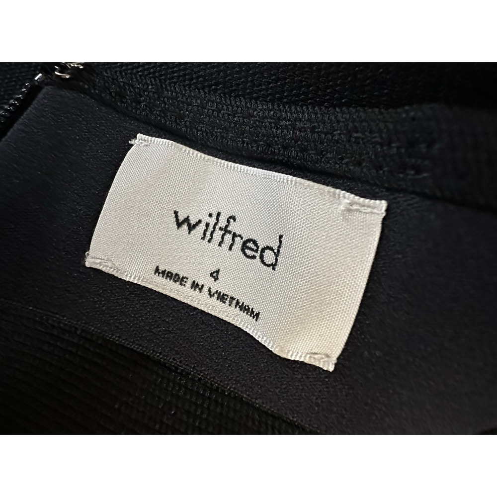 Aritzia Wilfred Aperature Tie-Back Black Noir Mini Dress Size 4‎ - Picture 14 of 14